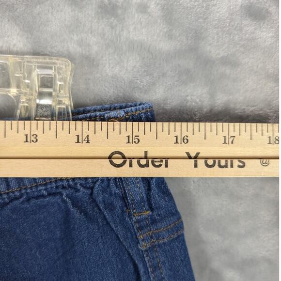Turtle Bay Pull On Jeans Womens Medium Elastic Pockets Stretch Comfy Mom Pants - Picture 3 of 7